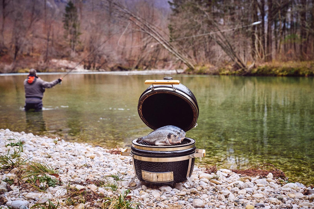 Kamado mobil "Icon", Keramikgrill, B 53 cm x H 50 cm, 30 kg, 33 cm Grillrost