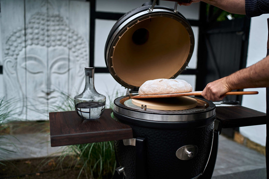 Kamado "Avantgard", Keramikgrill, B 135 cm x H 129 cm, 165 kg, 52 cm Grillrost, inkl. Fahrgestell & Seitentische