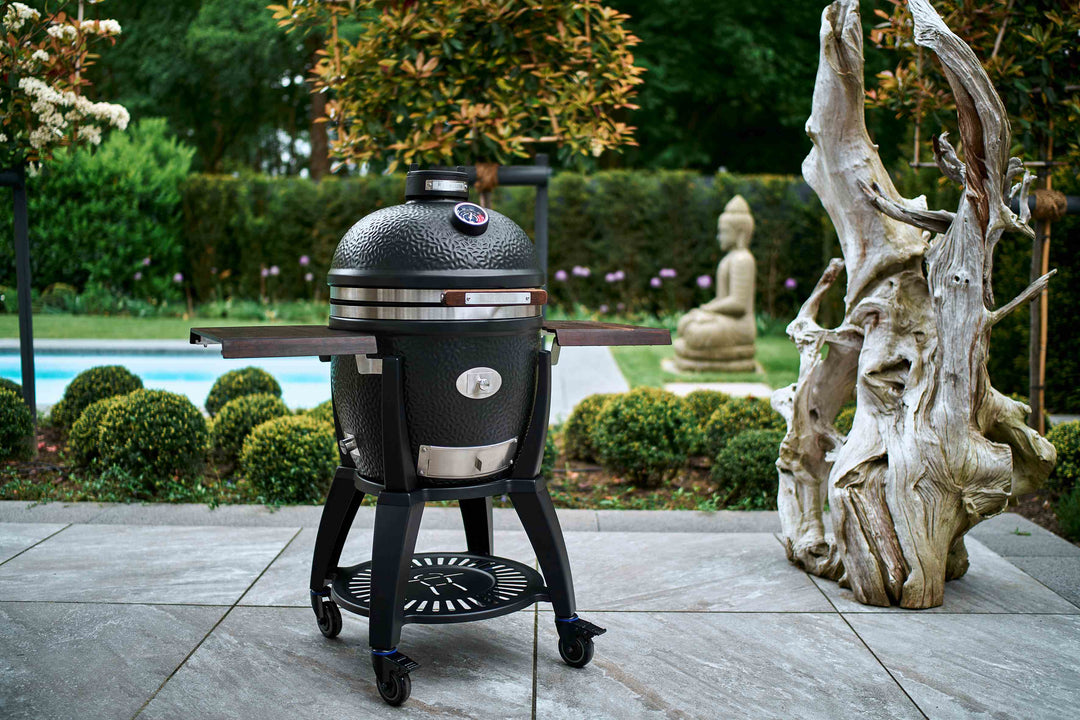 Kamado "Avantgard", Keramikgrill, B 135 cm x H 129 cm, 165 kg, 52 cm Grillrost, inkl. Fahrgestell & Seitentische