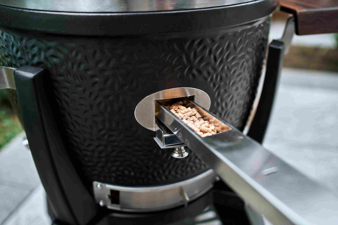 Kamado "Avantgard", Keramikgrill, B 135 cm x H 129 cm, 165 kg, 52 cm Grillrost, inkl. Fahrgestell & Seitentische