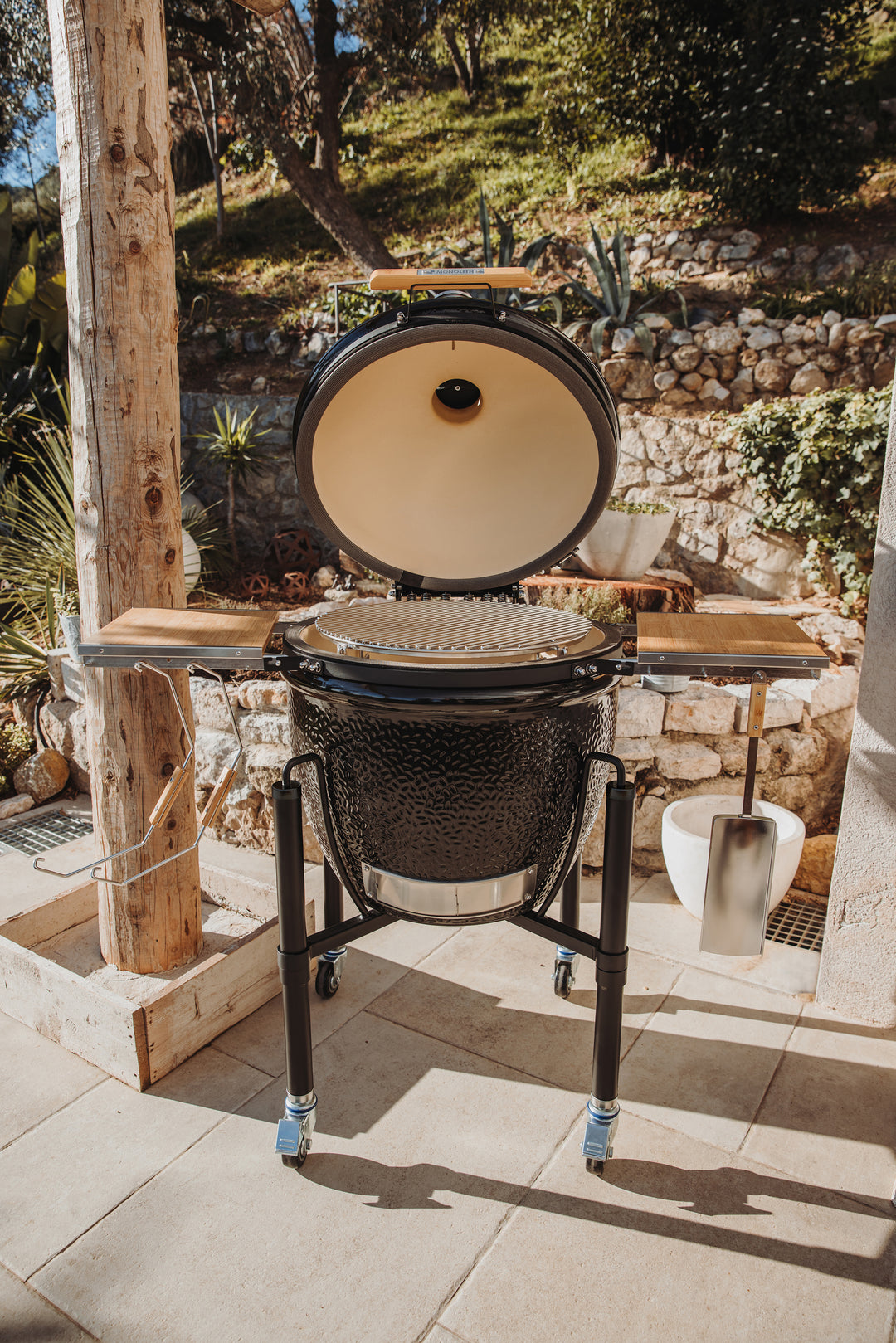 Kamado "Le Chef", Keramikgrill, B 72 cm x H 85 cm, 140 kg, 52 cm Grillrost